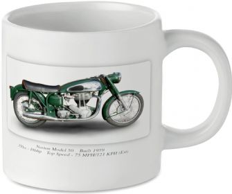 Norton Model 50 Motorcycle Motorbike Tea Coffee Mug Ideal Biker Gift Printed UK