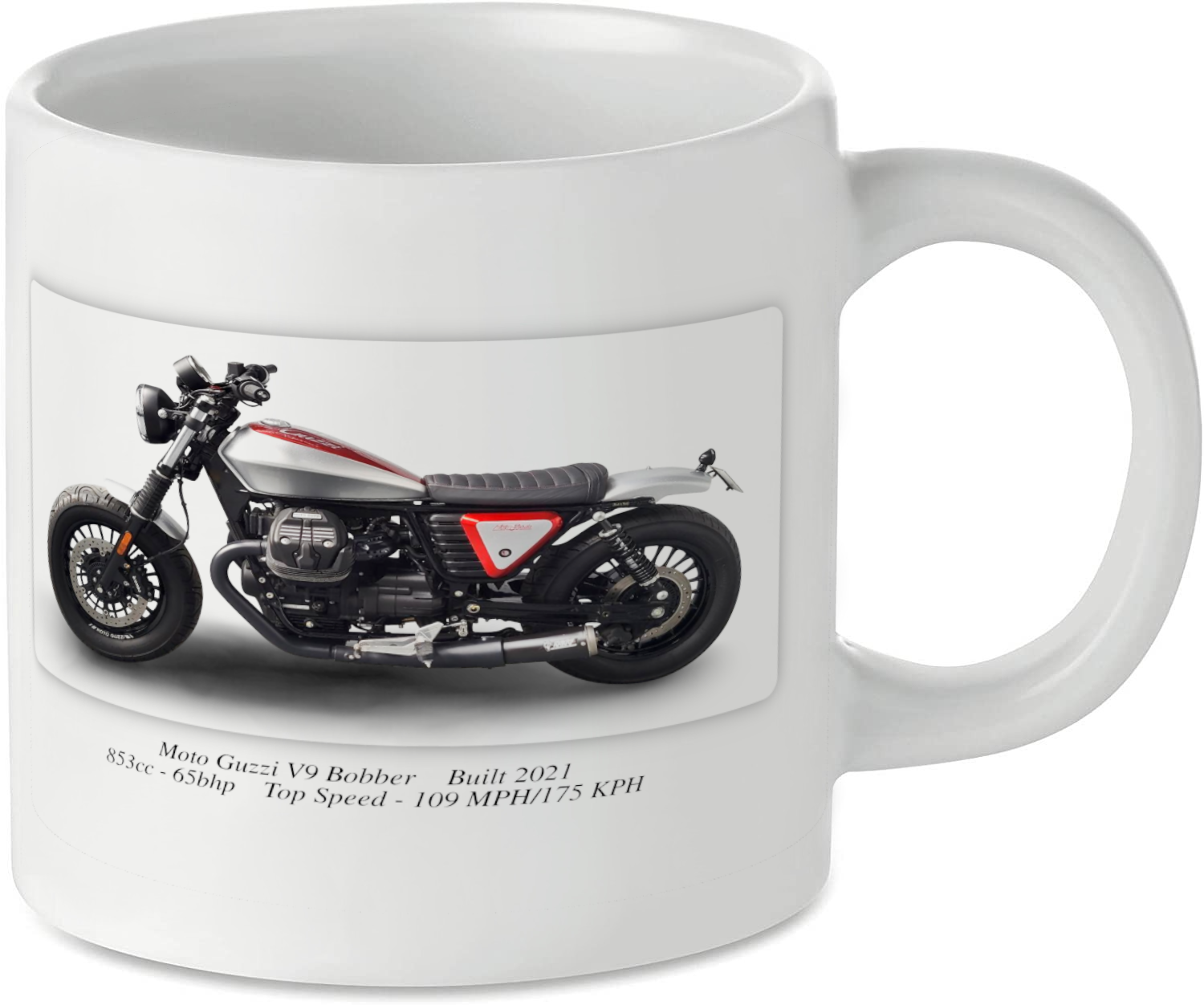 Moto Guzzi V9 Bobber Motorbike Motorcycle Tea Coffee Mug Ideal Biker Gift Printed UK