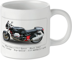 Moto Guzzi V11 Sport Motorbike Tea Coffee Mug Ideal Biker Gift Printed UK