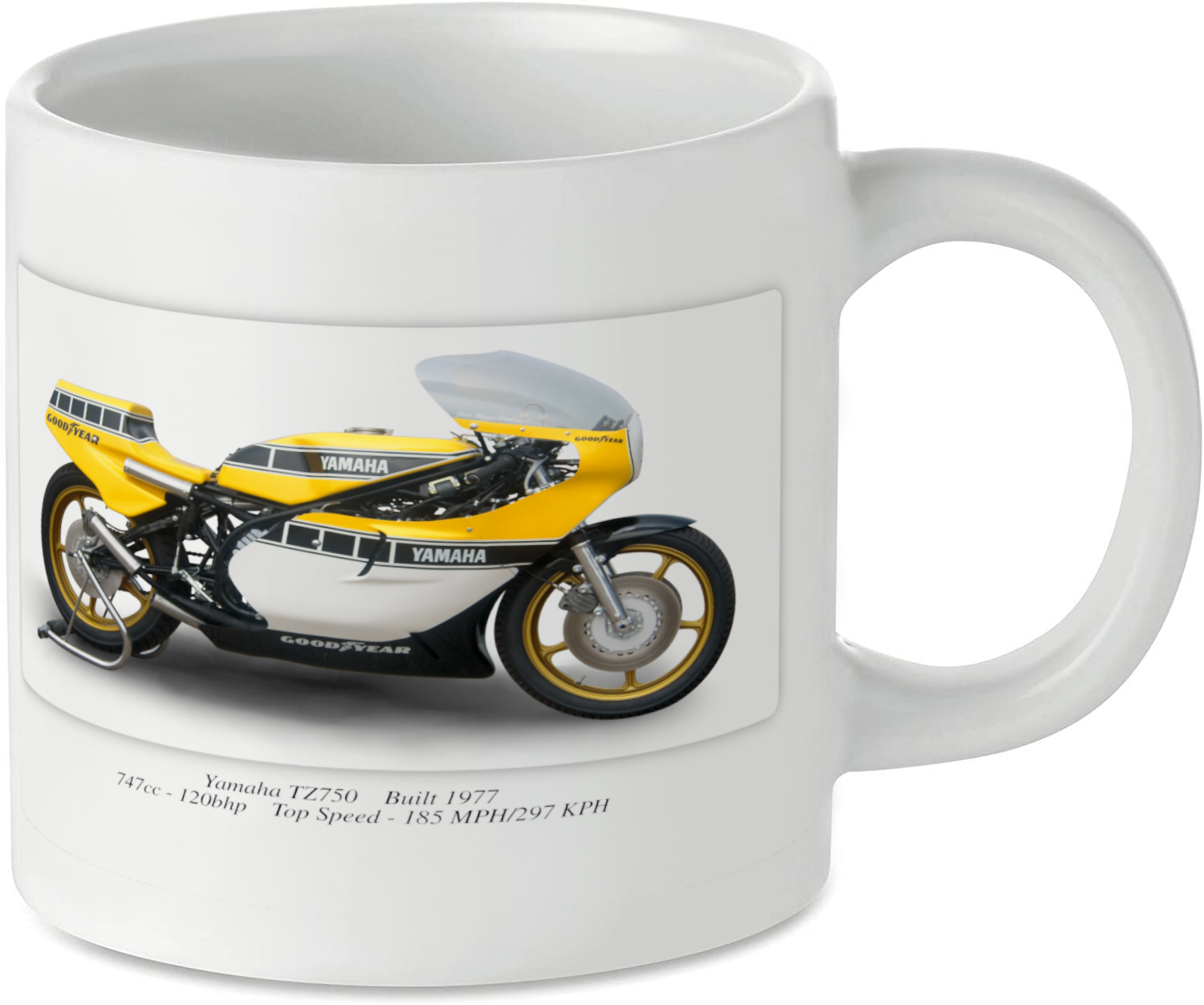 Yamaha TZ750 Motorbike Tea Coffee Mug Ideal Biker Gift Printed UK