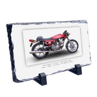 Moto Morini 3.5 Sport Motorcycle Coaster Natural slate rock with stand 10x15cm