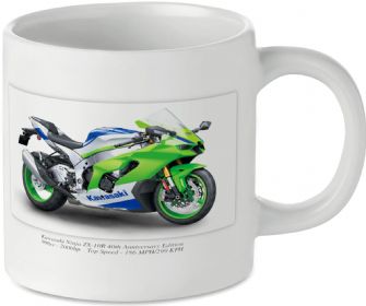 Kawasaki Ninja ZX-10R 40th Anniversary Edition Motorcycle Motorbike Tea Coffee Mug Ideal Biker Gift Printed UK