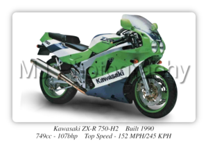 Kawasaki ZX-R 750-H2 - A4 - A0 Poster