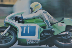 Kork Ballington Kawasaki Champions of the World Motorcycle Poster - A4 - A0 Size