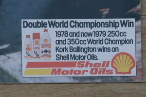Kork Ballington World Champion 1978/79 250/350cc Kawasaki Motorcycle Poster