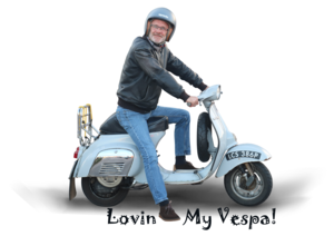 Lovin My Vespa A3/A4 Motorcycle Poster