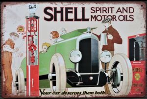Shell Oil Motorcycle Garage Sign Wall Plaque Vintage mancave 12 x 8 Inches A4