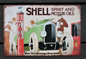 Shell Oil Motorcycle Garage Sign Wall Plaque Vintage mancave 12 x 8 Inches A4