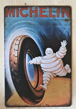 Michelin Man Pub Pub Garage Art Metal Sign Vintage Art