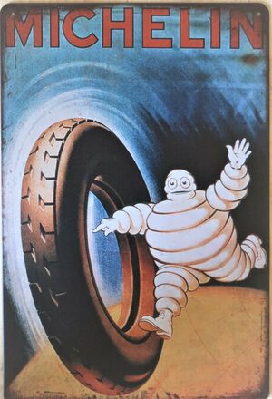 Michelin Man Pub Pub Garage Art Metal Sign Vintage Art