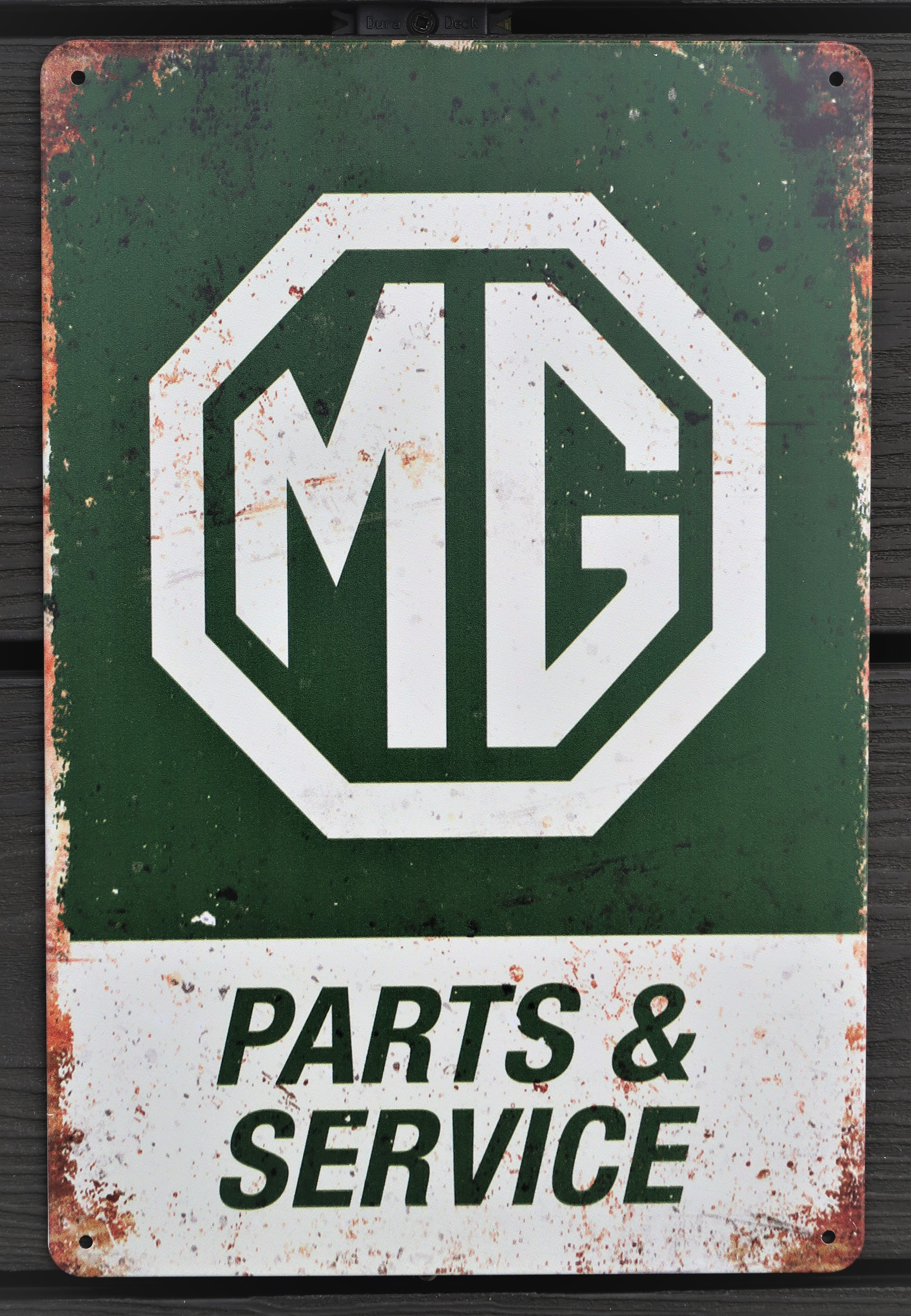 MG Aluminium Garage Art Metal Sign 30cm x 20cm - 12 Inches x 8 Inches