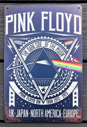 Pink Floyd Aluminium Garage Art Metal Sign 30cm x 20cm - 12 Inches x 8 Inches