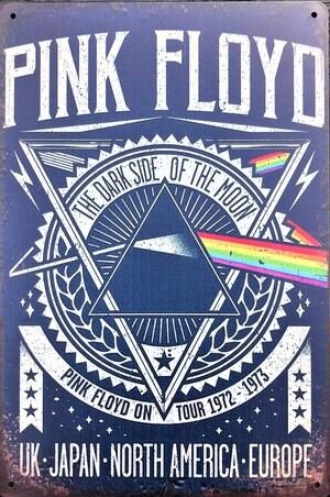 Pink Floyd Aluminium Garage Art Metal Sign 30cm x 20cm - 12 Inches x 8 Inches