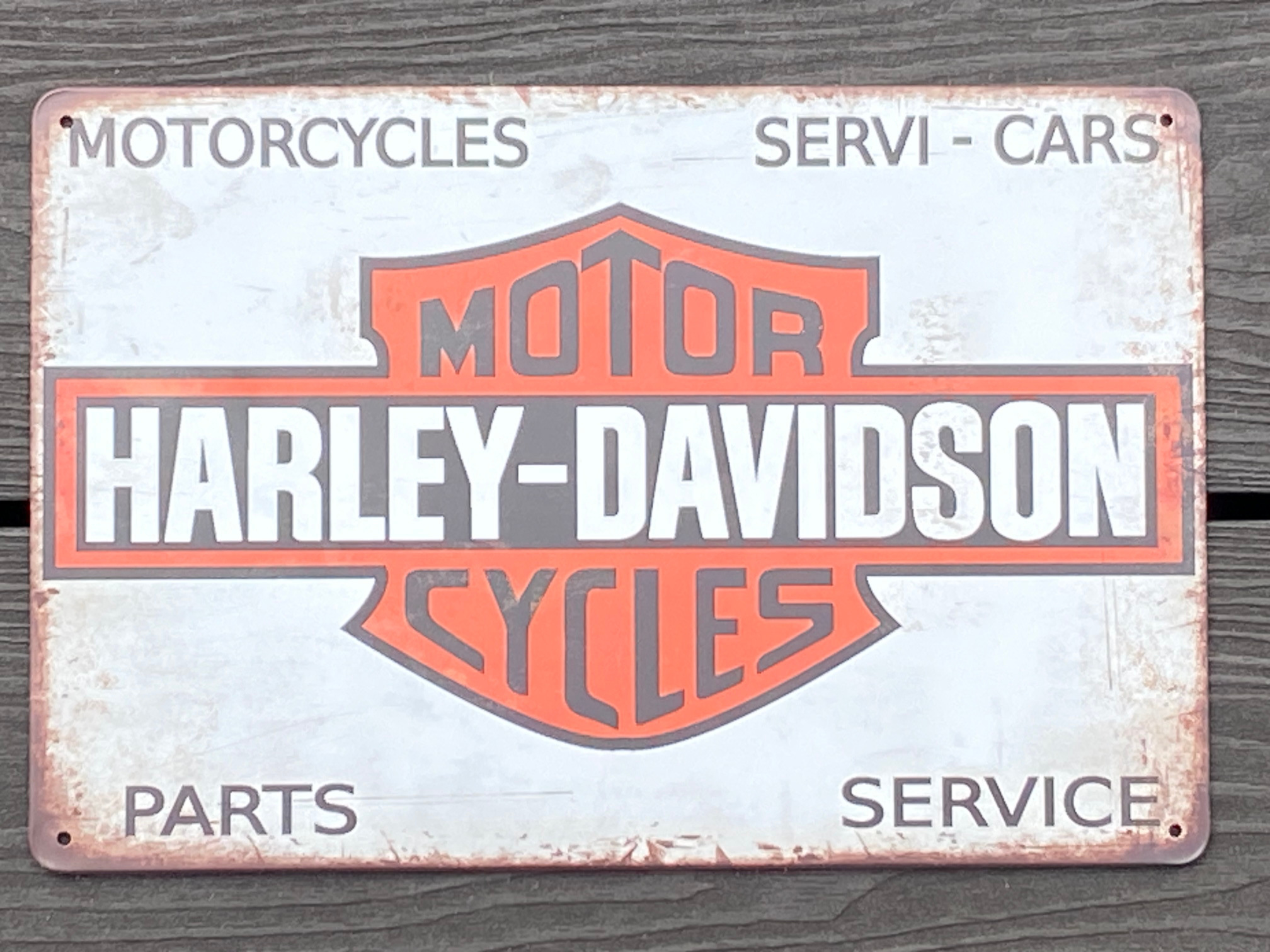 Harley Davidson Motorcycles Aluminum Motorcycle Garage Art Metal Sign A4 Size