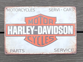 Harley Davidson Motorcycles Aluminum Motorcycle Garage Art Metal Sign A4 Size