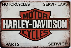 Harley Davidson Motorcycles Aluminum Motorcycle Garage Art Metal Sign A4 Size