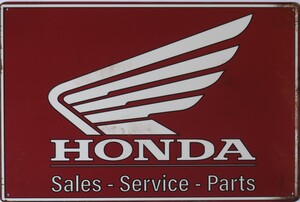 Honda Motorcycle Aluminium Garage Art Metal Sign 30cm x 20cm - 12 Inches x 8 Inches