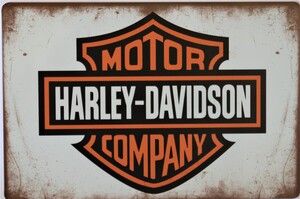 Harley Davidson Aluminium Motorcycle Garage Art Metal Sign A3/A4 Size