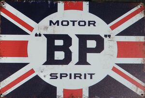 BP Motor Spirit Garage Art Metal Sign