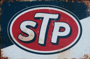 STP Oil Treatment Garage Art Metal Sign