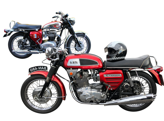 BSA Motorcycle Posters With Specifications