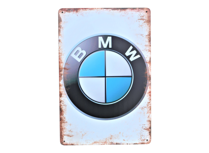 BMW Metal Garage Signs Vintage Motorcycle