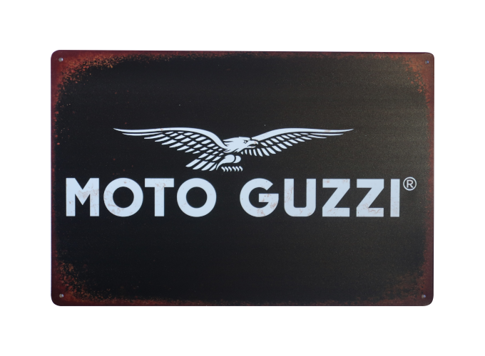 Moto Guzzi Metal Garage Signs Vintage Motorcycle