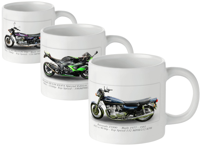 Kawasaki Motorcycle Mugs