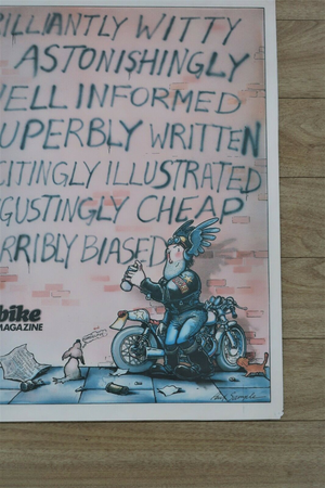 Ogri Bike Magazine Promotional Motorcycle Poster Print 