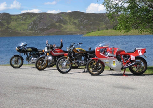 Scottish Scenic View Motorcycle Poster Print - Ducati Motorcycles on the Macgiro
