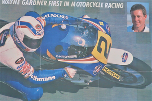 Wayne Gardner Motorcycle Poster Print Size Size A2 - 59cm X 42cm