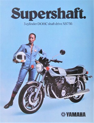 Yamaha Super Shaft XS750 Promotional Motorcycle Poster - Size A3/A4